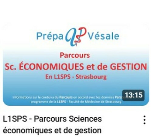 PREPA VESALE - Présentation du parcours ECO GESTION