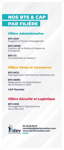 Nos formations BTS et CAP