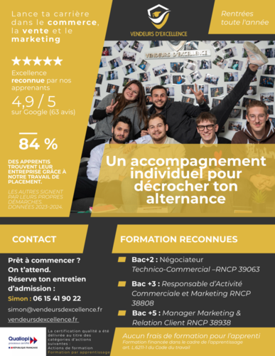 Plaquette Vendeurs d'Excellence