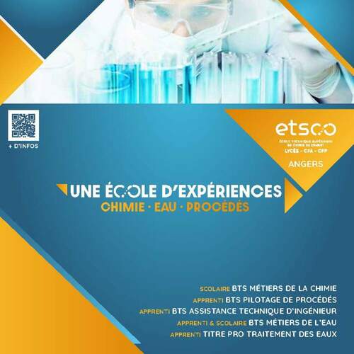 ETSCO - ECOLE SUP ANGERS - BTS Chimie, Eau, Procédés, Assistance Ingé