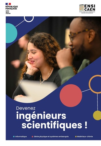 Plaquette formation ingénieur et Master ENSICAEN 2025