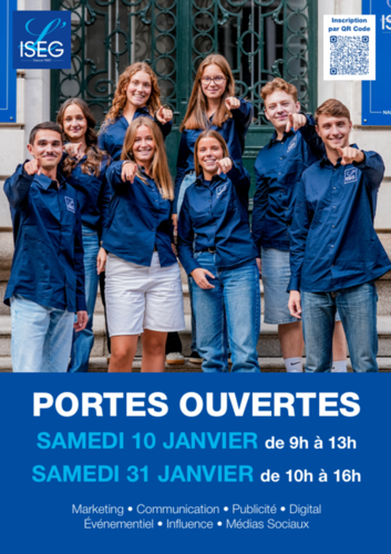 Journée Portes Ouvertes - Samedi 10 janvier 2026 de 9h à 13h & Samedi 31 janvier 2026 de 10h à 16h