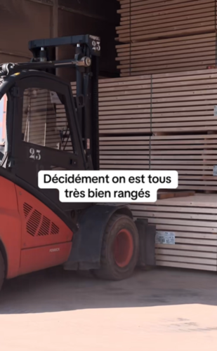 Le parcours d'une grume en scierie