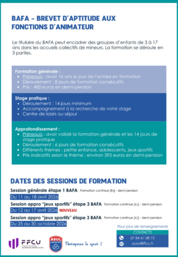 S’engager dans le sport associatif : formez-vous avec notre fédération