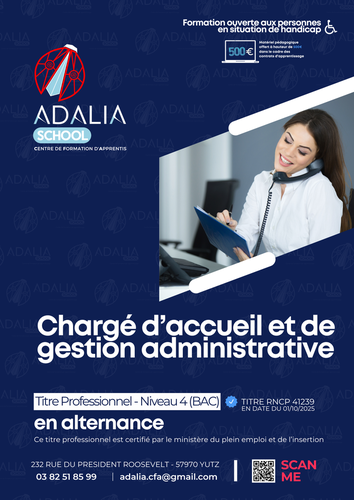 Titre Professionnel Chargé d’accueil et de gestion administrative 