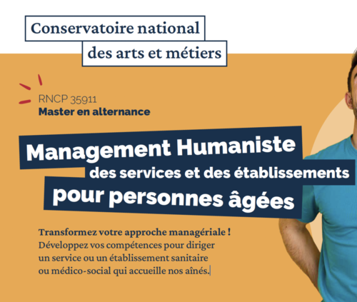Management humaniste des services pour personnes âgées - Master en alternance