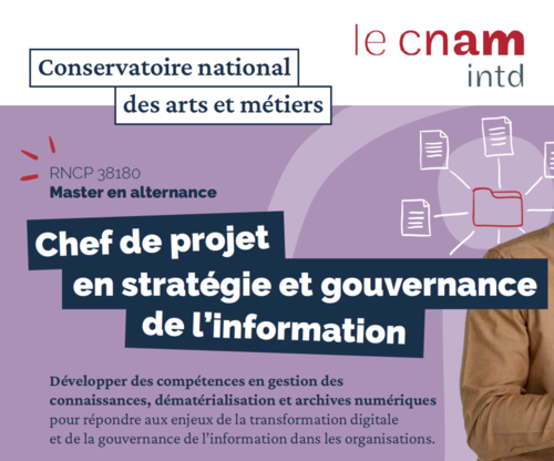 Chef de projet en stratégie et gouvernance de l'information - Master en alternance