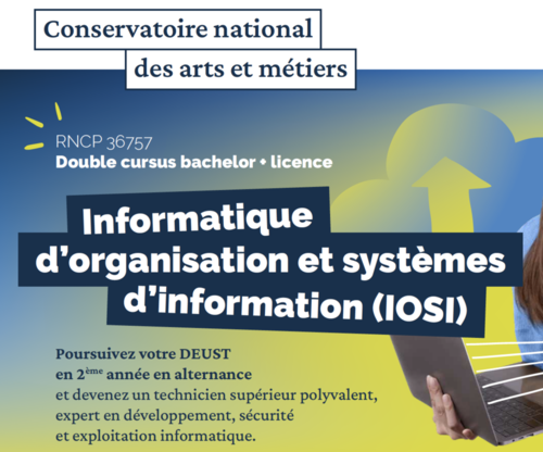 Informatique d’organisation et systèmes d’information (IOSI) - Bachelor + licence