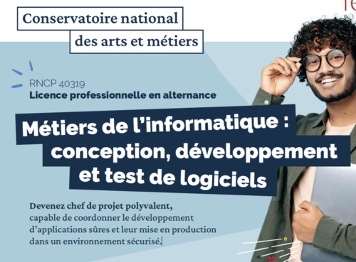 Métiers de l’informatique : conception, développement et test de logiciels - Licence professionnelle en alternance