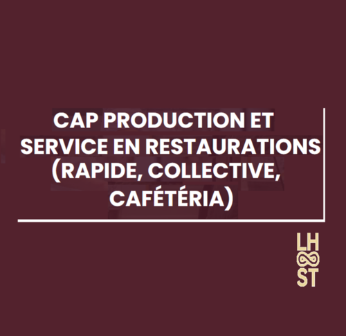 CAP Production et Service en Restaurations