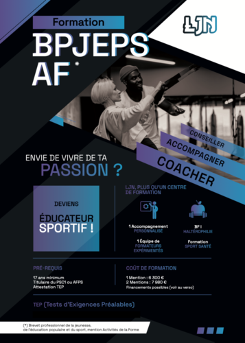 BPJEPS Activités de la Forme