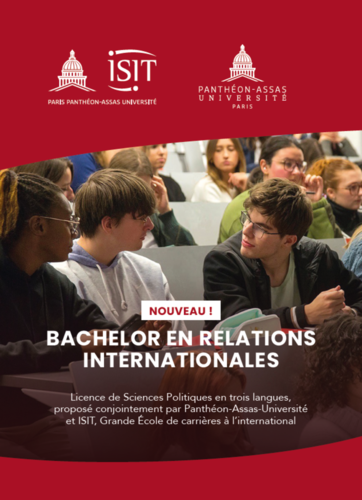 Brochure du Bachelor Relations Internationales