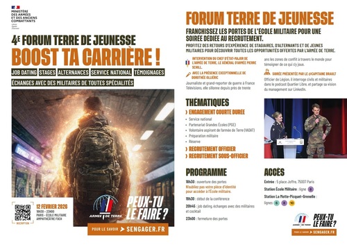 Forum Terre Jeunesse 12 Février 2026 à Paris