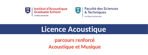 Licence Acoustique - parcours renforcé Acoustique et Musique