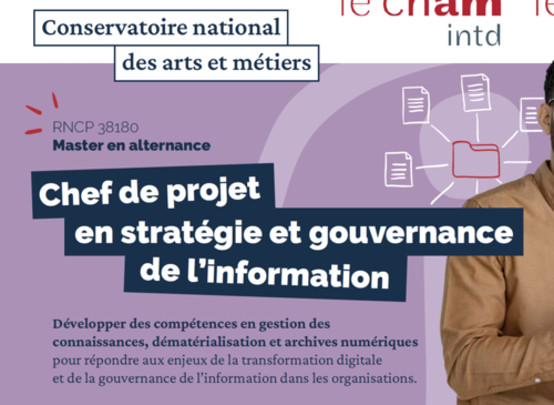 Chef de projet en stratégie et gouvernance de l'information - Master en alternance