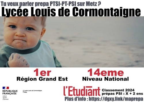 Plaquette PTSI PSI PT