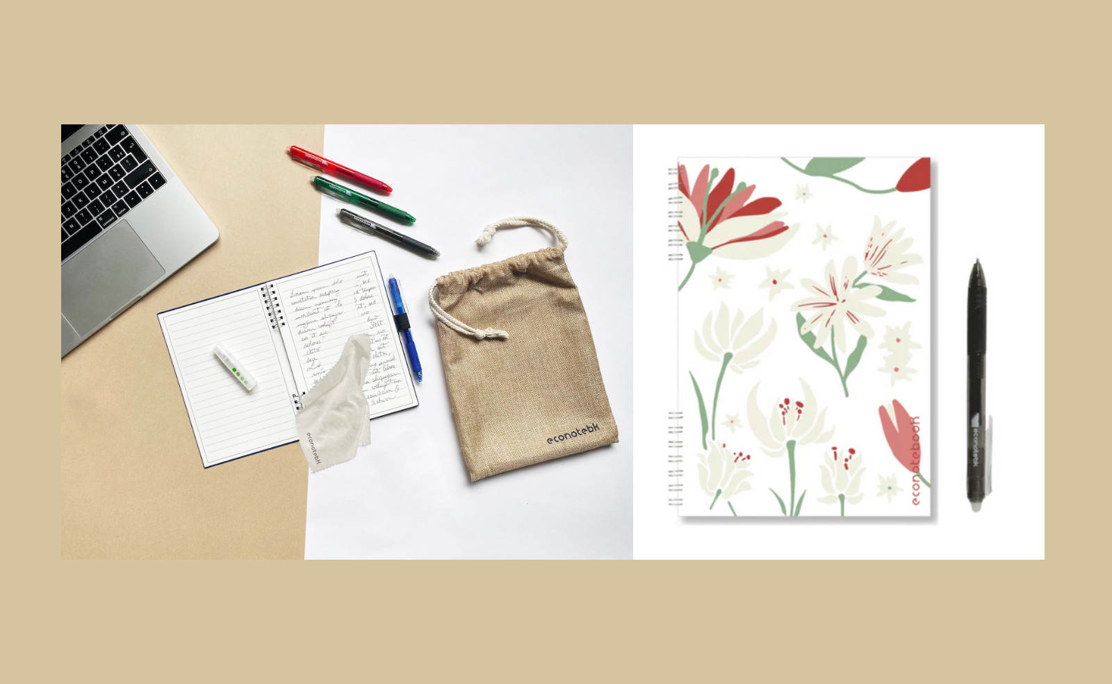 ECONOTEBK : DES CAHIERS EFFACABLES MADE IN FRANCE