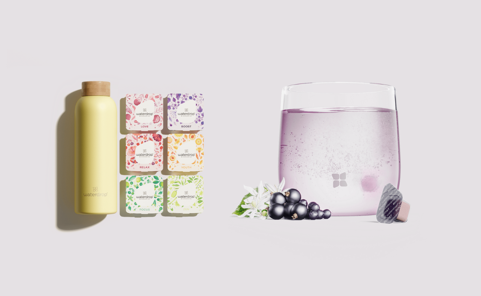 WATERDROP PRESENTS MICRODRINKS AND CUSTOMIZABLE WATER BOTTLES