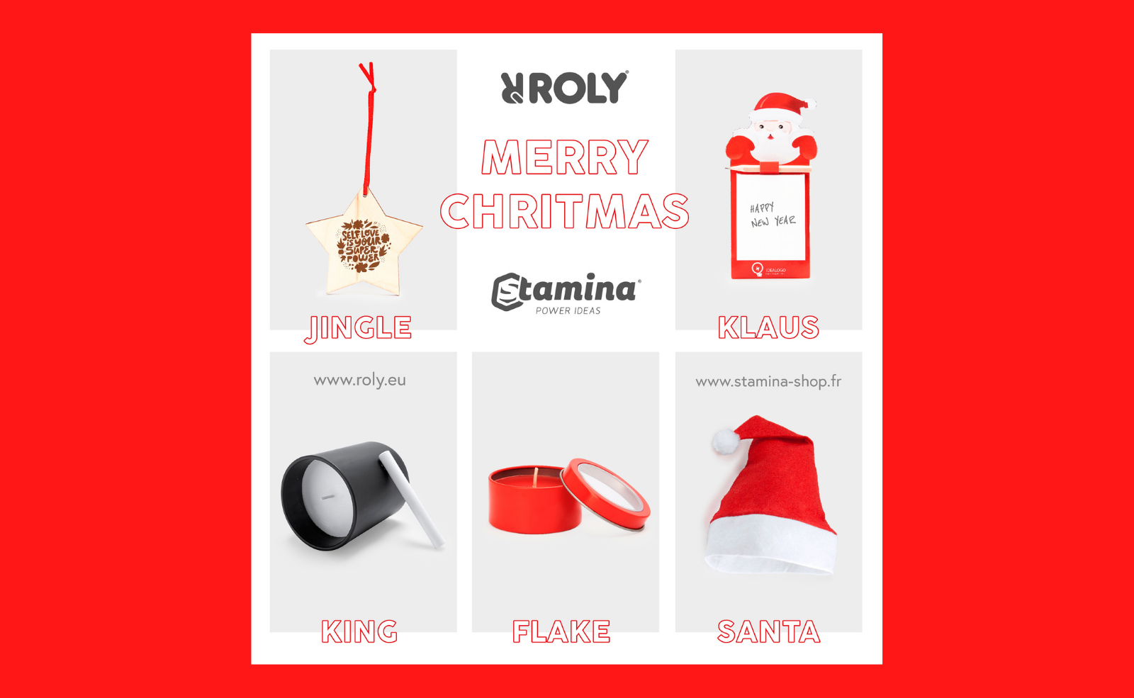 STAMINA PRESENTS ITS SELECTION OF CHRISTMAS ITEMS