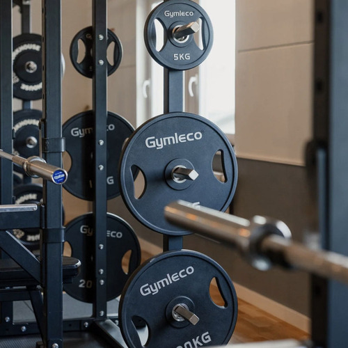 Disques noirs en polyuréthane avec poignées Gymleco