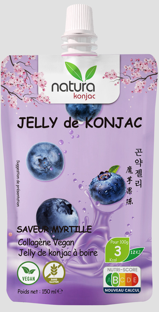 Jelly de Konjac myrtille