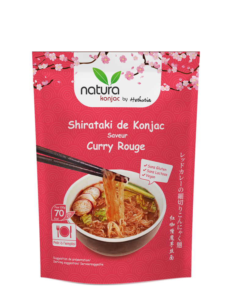 Soupe de konjac curry rouge