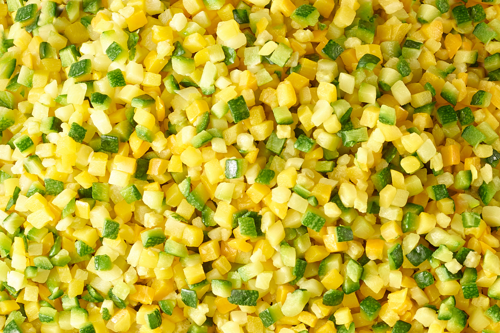 Brunoise duo de courgettes