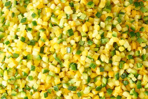 Brunoise duo de courgettes