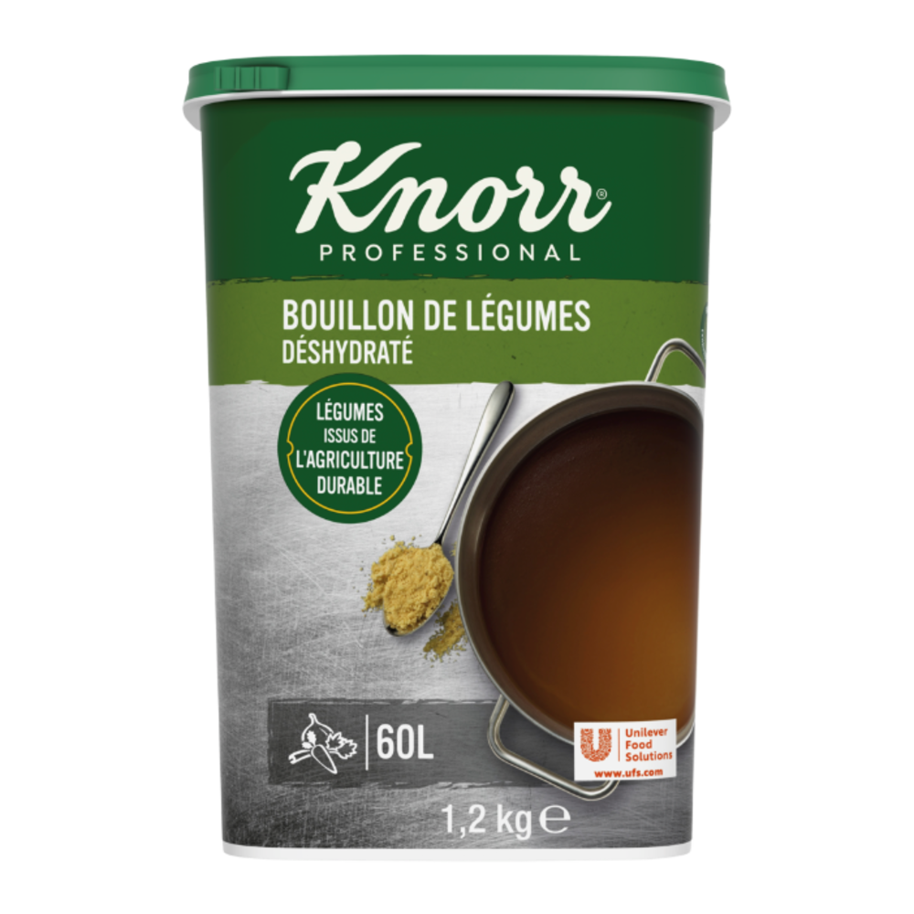 Knorr Bouillon de Légumes déshydraté 1,2kg jusqu'à 60L