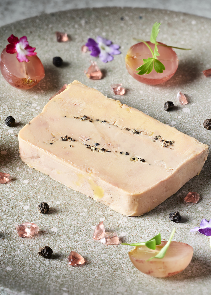 Foie Gras de Canard Entier - Recette au Champagne (1,9%) et aux 2 Poivres