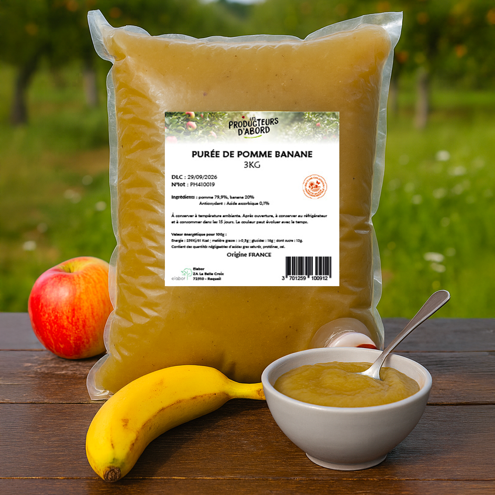 Purée de Pomme banane HVE