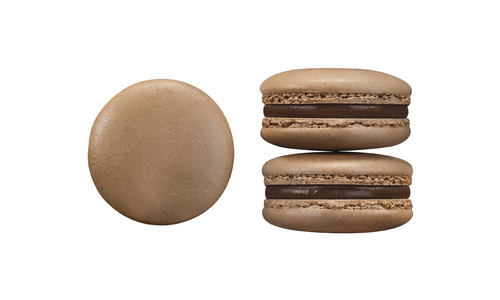 Macaron chocolat et fève de Tonka