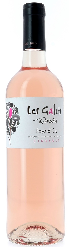 Pays d'Oc Cinsault rosé IGP en bouteille 75 cl LES GALETS ROULES