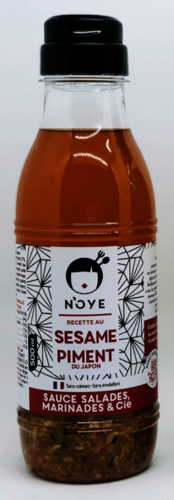Sauce salade au sésame et piment du Japon en bouteille 500 ML N'OYE