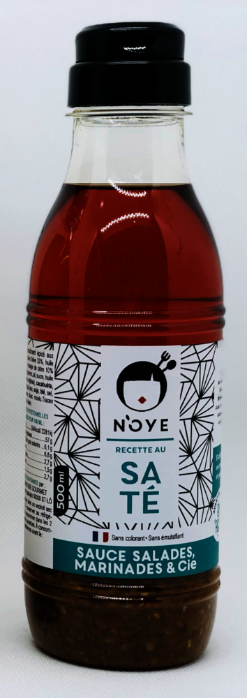 Sauce salade et marinade au saté en bouteille 500 ml N'OYE