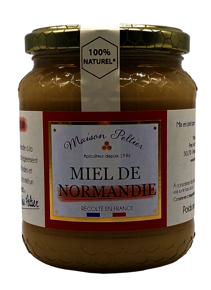 Miel de Normandie en pot en verre 500 g MAISON PELTIER