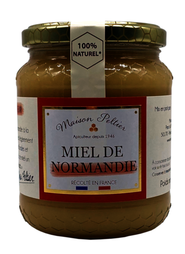 Miel de Normandie en pot en verre 500 g MAISON PELTIER