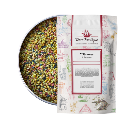 Mélange de 7 sésames en sachet 500 g TERRE EXOTIQUE