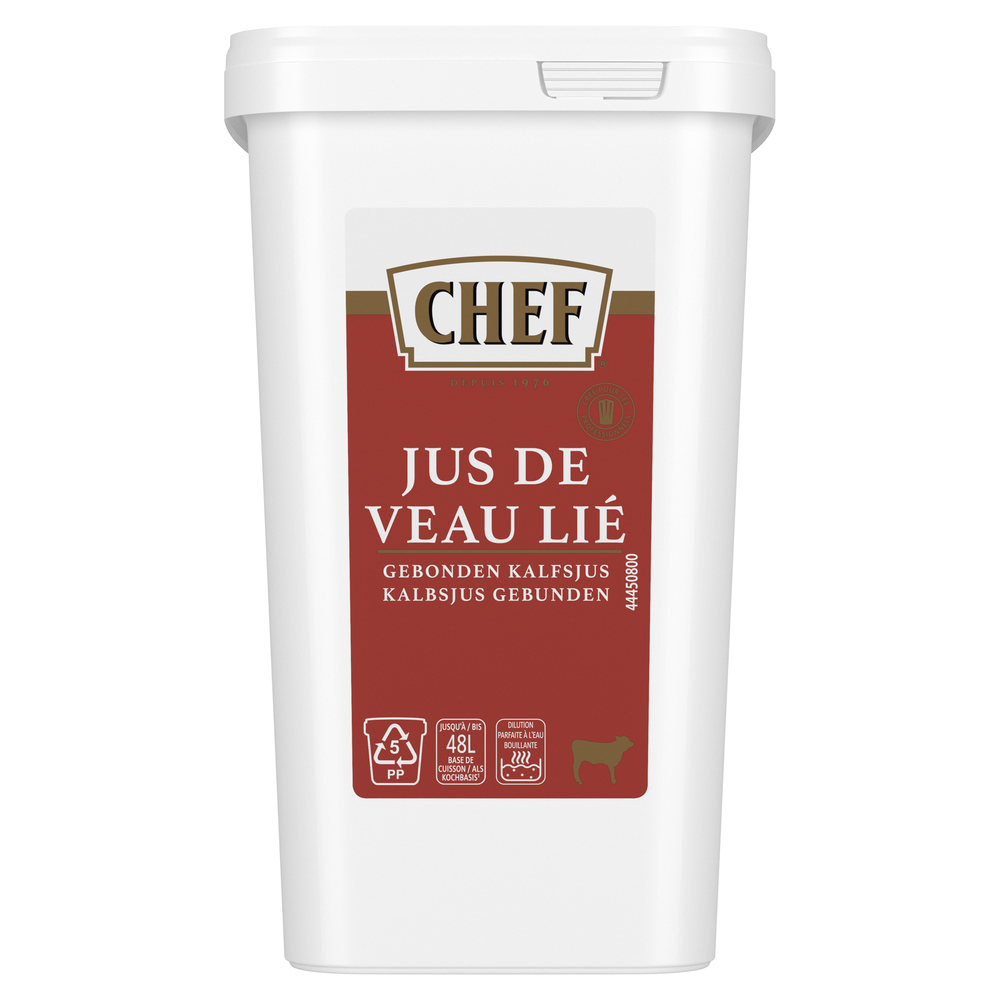 5287  CHEF® Jus de Veau Lié - Boîte de 1,2 kg pour 24 L à 48 L 