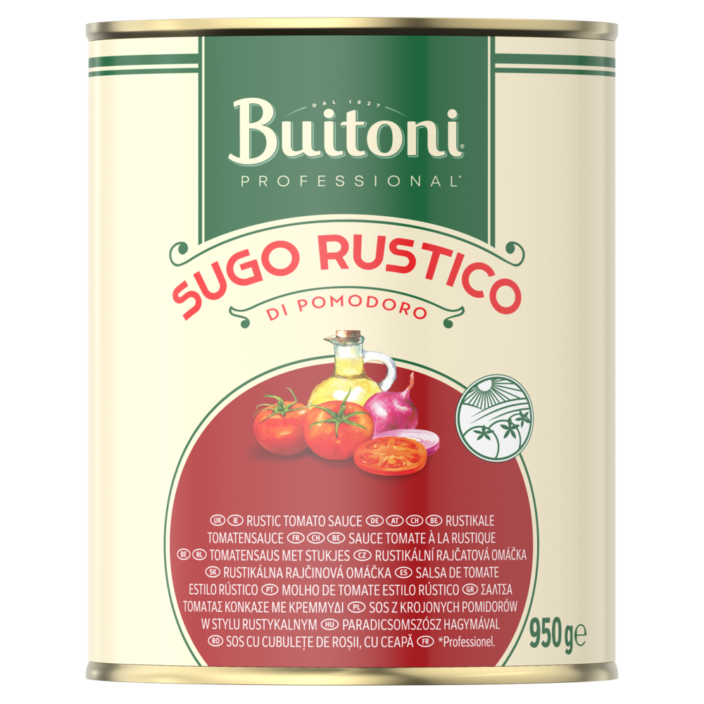 327576 BUITONI® Sauce Tomate  Rustico - Boîte de 950 g