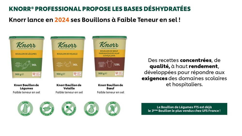 Bouillon FTS knorr Boeuf, Volaille, Légumes 