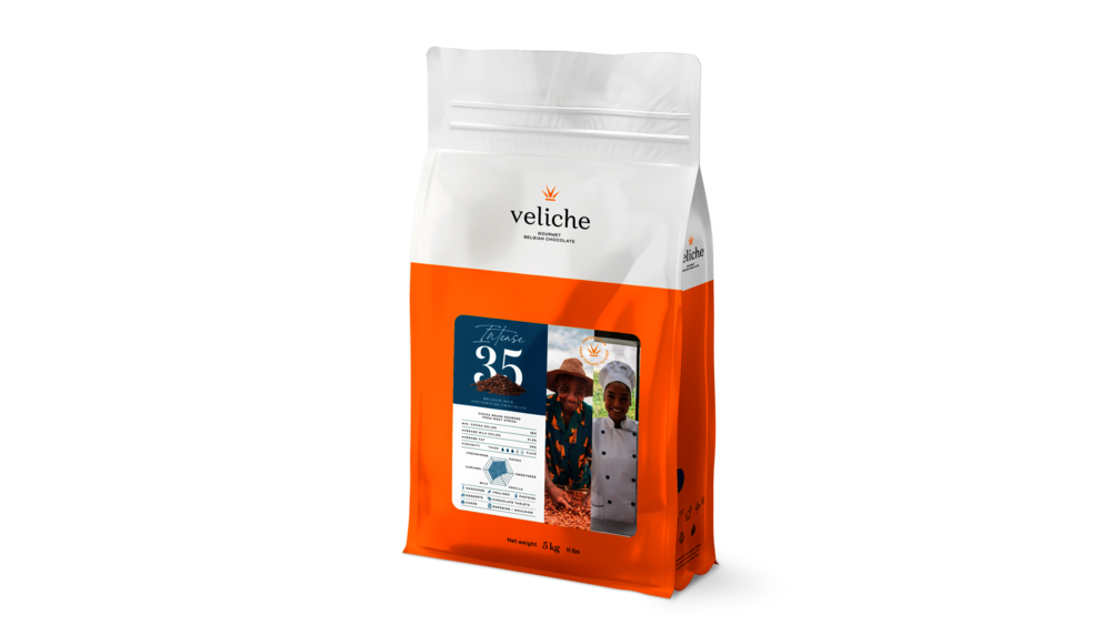286058 Chocolat de couverture au lait intense en sachet 5 kg VELICHE