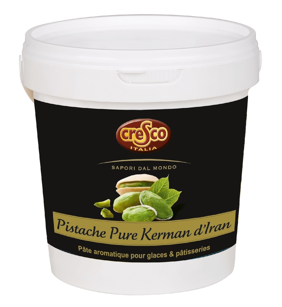 297965 Pâte à la pistache pure Kerman d'Iran en seau 1 kg CRESCO
