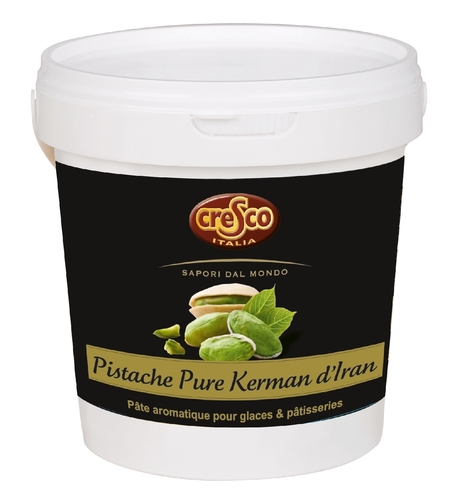 297965 Pâte à la pistache pure Kerman d'Iran en seau 1 kg CRESCO