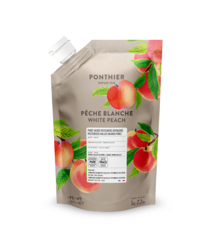 Purée de pêche blanche