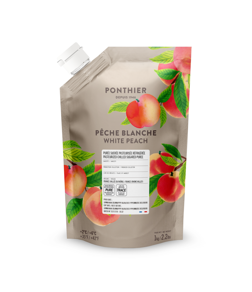 Purée de pêche blanche