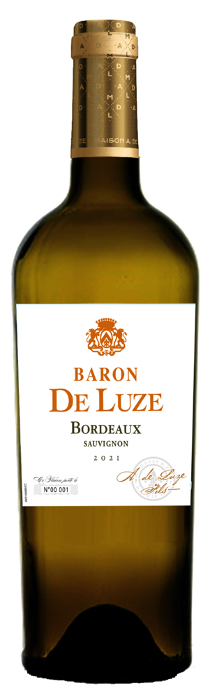 263997 Vin Bordeaux Sauvignon vin blanc AOP en bouteille 75 cl DE LUZE