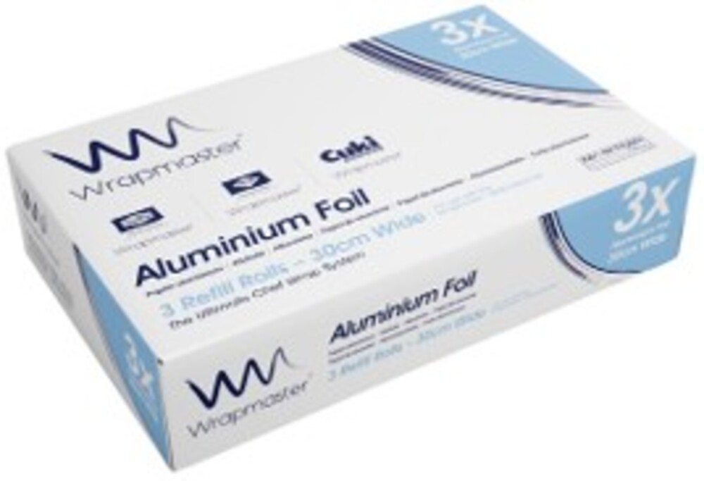 Papier aluminium 30cm x 200m en rouleau pour Wrapmaster 3000 WRAPMASTER