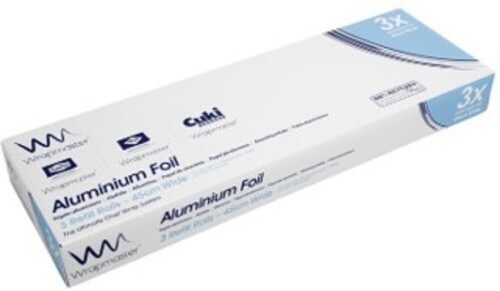 Papier aluminium 45cm x 200m en rouleau pour Wrapmaster 4500 WRAPMASTER