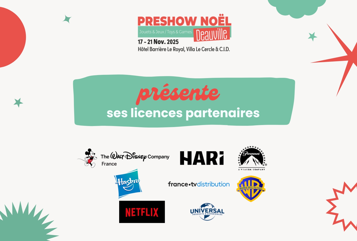 Les licences mondiales vous accueillent au Preshow !